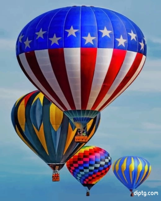 Colorful Hot Air Balloons Painting By Numbers Kits.jpg