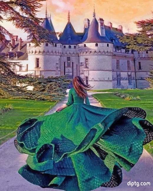 Woman In Chaumont Castle Painting By Numbers Kits.jpg