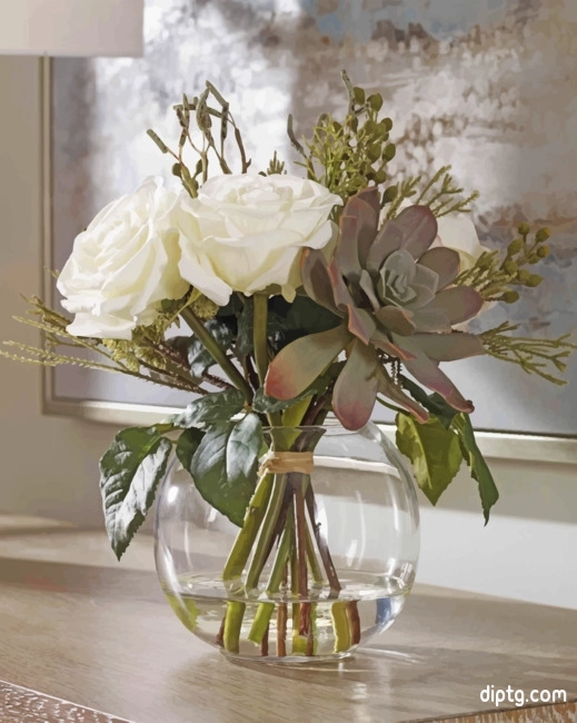 Bouquet In Glass Painting By Numbers Kits.jpg