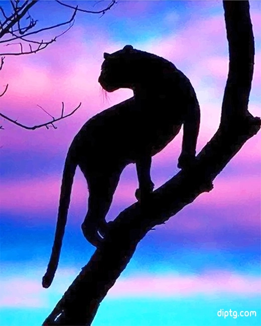Tiger Silhouette Painting By Numbers Kits.jpg