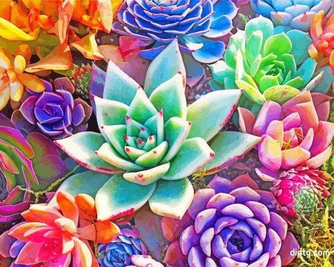 Aesthetic Succulents Painting By Numbers Kits.jpg