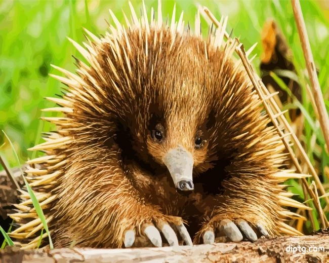 Echidna Animal Painting By Numbers Kits.jpg