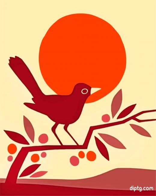 Bird Illustration Painting By Numbers Kits.jpg