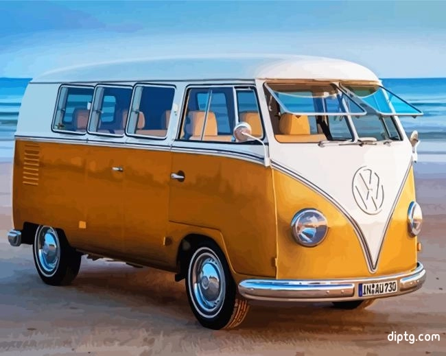 Gold Kombi Volkswagen Painting By Numbers Kits.jpg
