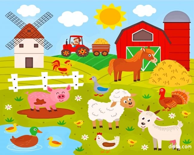 Aesthetic Farm Painting By Numbers Kits.jpg