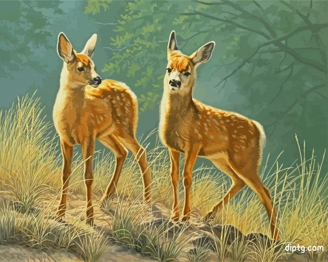 Wild Fawns Painting By Numbers Kits.jpg