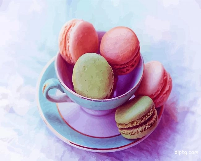 Aesthetic Macarons Cup Painting By Numbers Kits.jpg