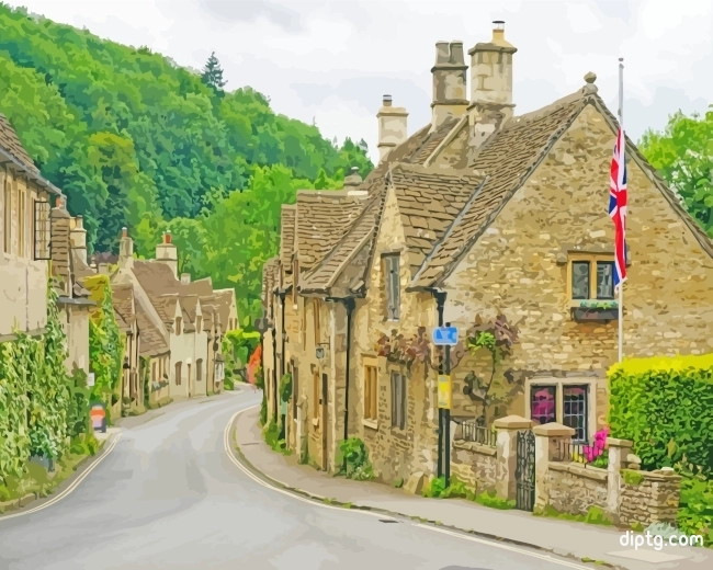 Uk England Cotswolds Painting By Numbers Kits.jpg