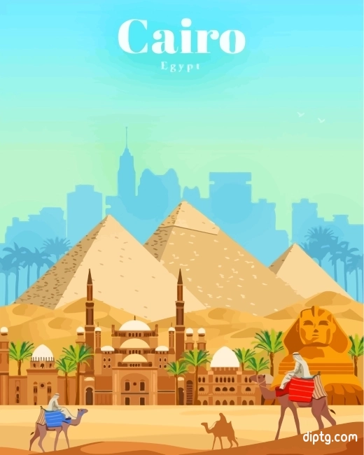 Cairo Egypt Poster Painting By Numbers Kits.jpg
