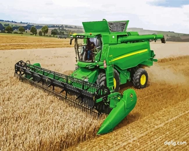 Green Combine Painting By Numbers Kits.jpg
