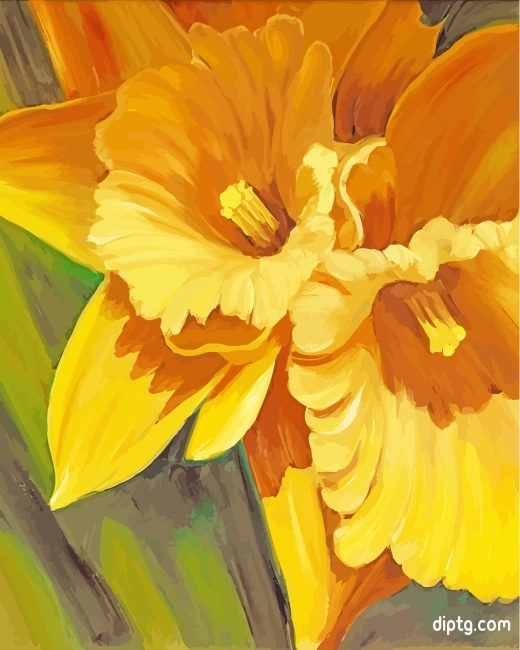 Yellow Daffodils Painting By Numbers Kits.jpg