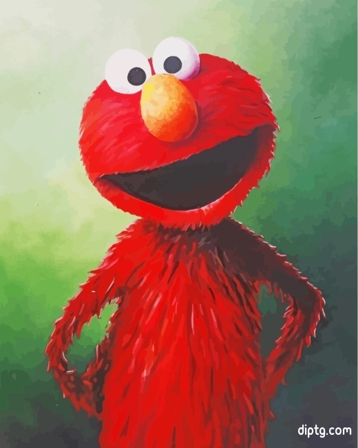 Red Elmo Muppet Painting By Numbers Kits.jpg
