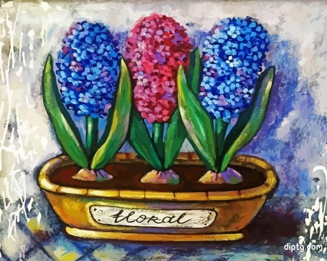 Aesthetic Hyacinth Flowers Painting By Numbers Kits.jpg