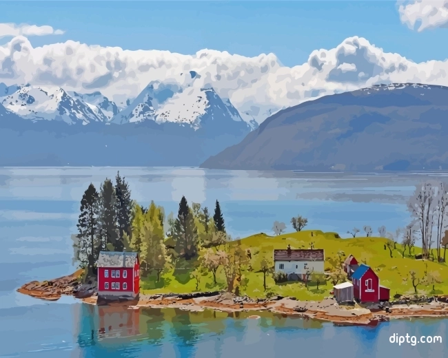 Norway Fjord Painting By Numbers Kits.jpg