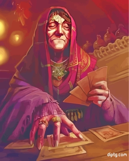 Old Tarot Woman Painting By Numbers Kits.jpg