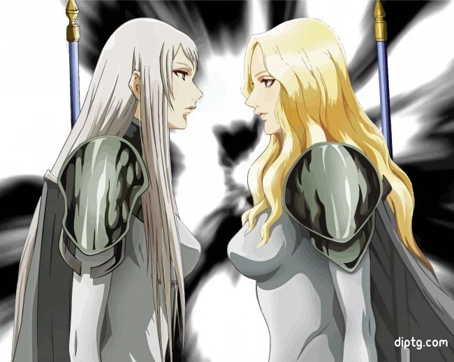 Anime Claymore Painting By Numbers Kits.jpg