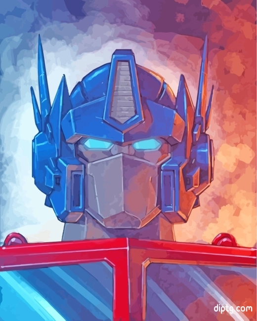 Optimus Prime Transformers Movie Painting By Numbers Kits.jpg