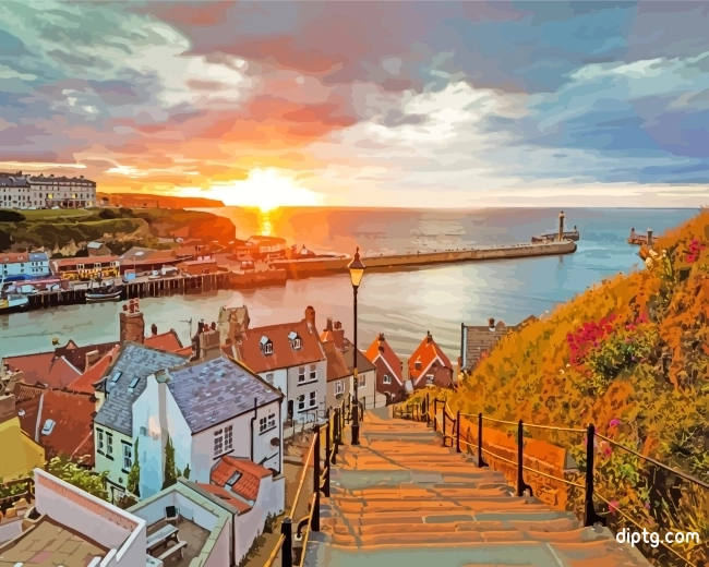 Whitby Harbour Painting By Numbers Kits.jpg