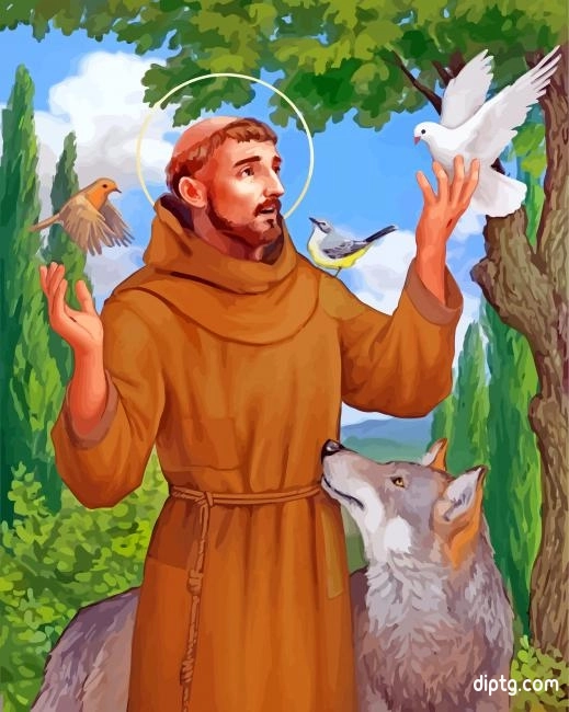 St Francis Of Assisi Painting By Numbers Kits.jpg