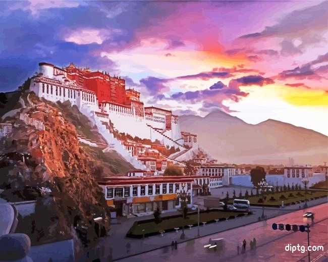 Potala Palace Lhasa China Painting By Numbers Kits.jpg
