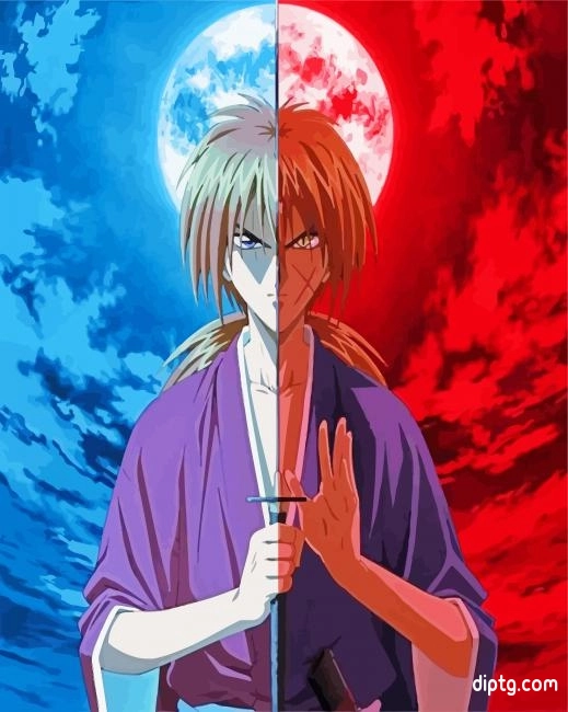 Ruroni Kenshin Anime Manga Painting By Numbers Kits.jpg