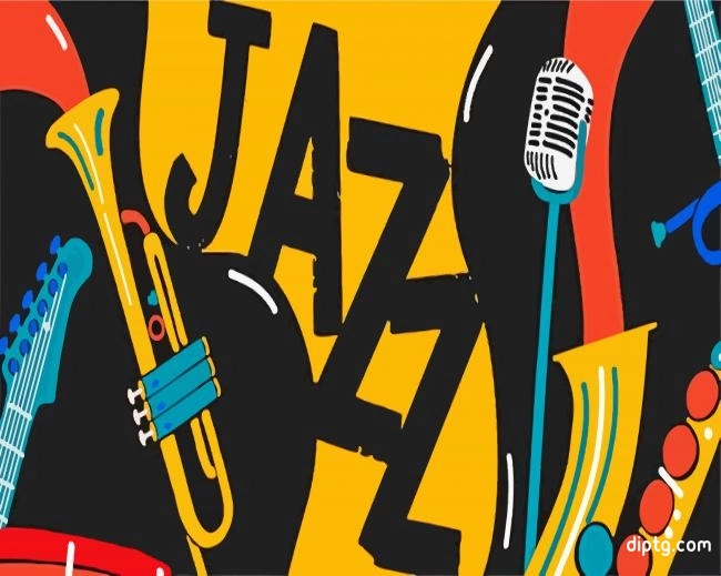 Jazz Illustration Painting By Numbers Kits.jpg