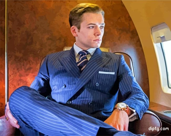 Taron Egerton Golden Circle Painting By Numbers Kits.jpg