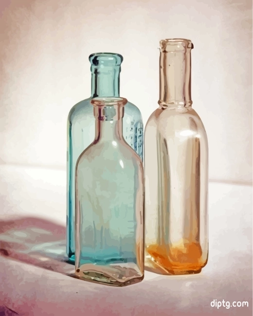 Still Life Glass Bottles Painting By Numbers Kits.jpg