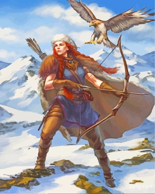 Ginger Girl Hunter Painting By Numbers Kits.jpg