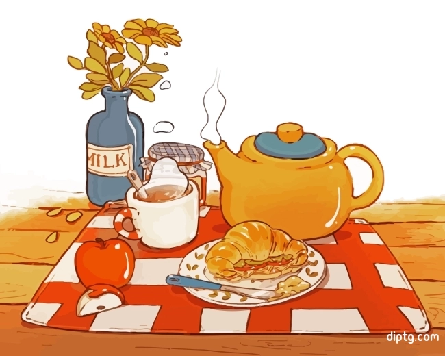 Breakfast Coffee Painting By Numbers Kits.jpg