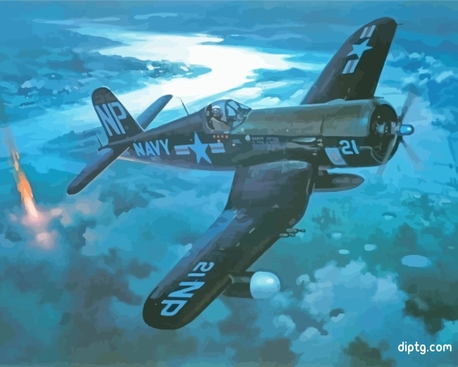Black Navy Fighter Painting By Numbers Kits.jpg