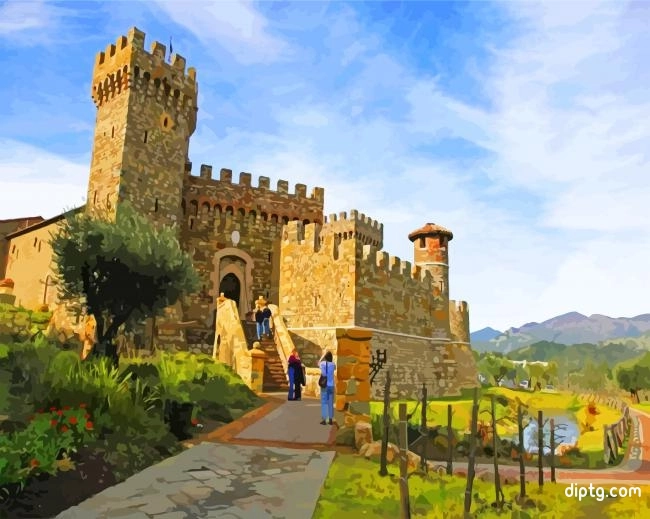 Napa Castello Di Amorosa Painting By Numbers Kits.jpg