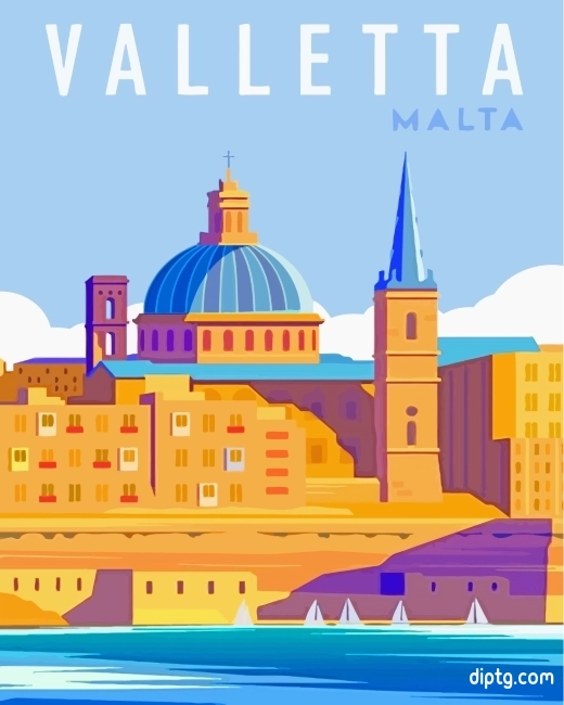 Valletta Malta Painting By Numbers Kits.jpg