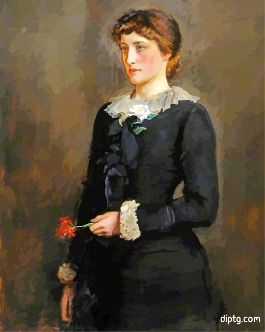 A Jersey Lily By Millais Painting By Numbers Kits.jpg