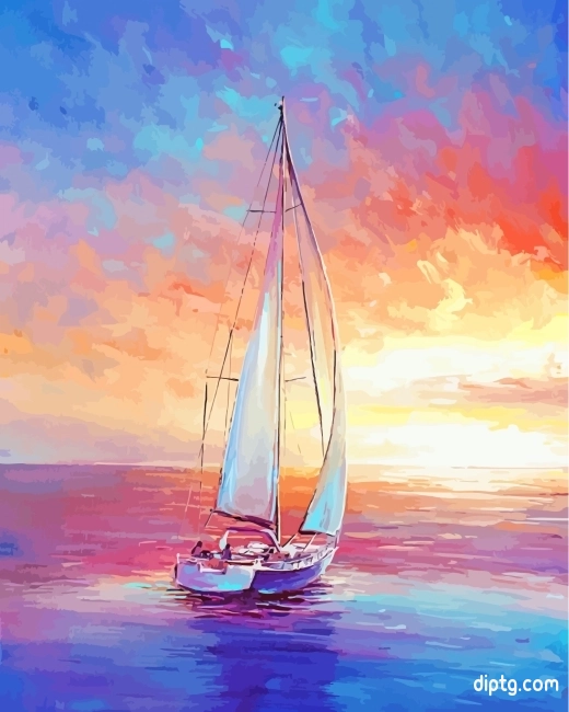 Sailing Boat Sea Painting By Numbers Kits.jpg