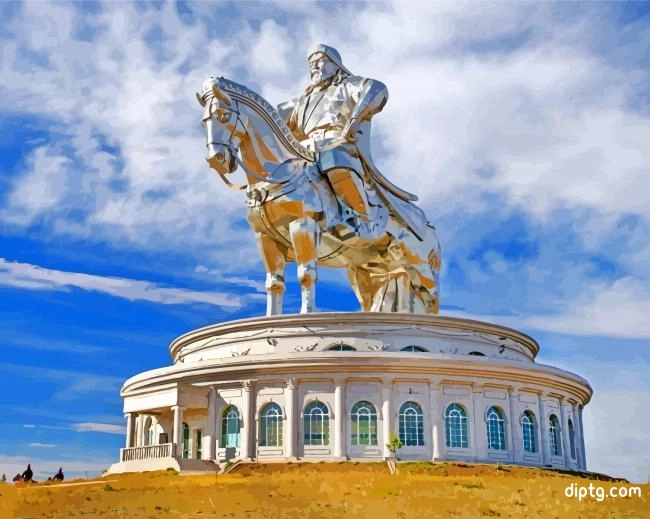 Chinggis Khaan Statue Complex Mangolia Painting By Numbers Kits.jpg