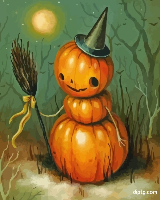 Pumpkin Halloween Painting By Numbers Kits.jpg