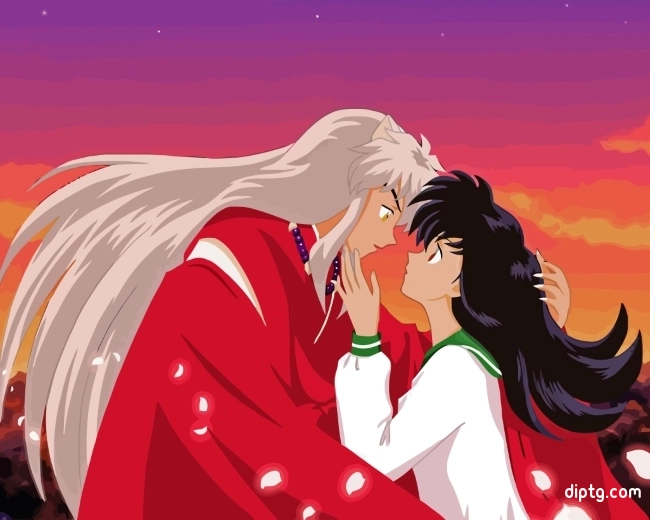 Inuyasha Lovers Painting By Numbers Kits.jpg