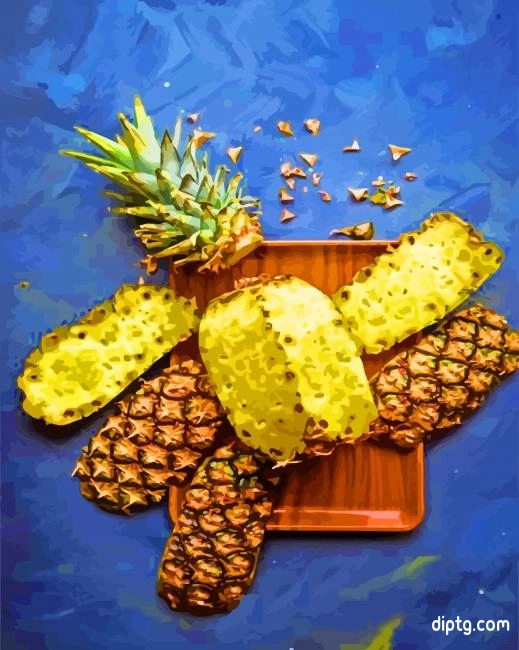 Aesthetic Ripe Pineapple Painting By Numbers Kits.jpg