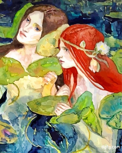 Nymph Female Nature Deity Painting By Numbers Kits.jpg