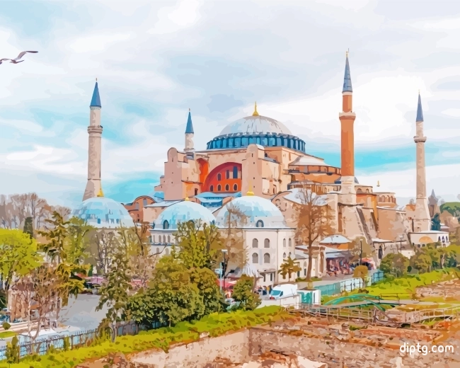 Hagia Sophia Mosque Painting By Numbers Kits.jpg