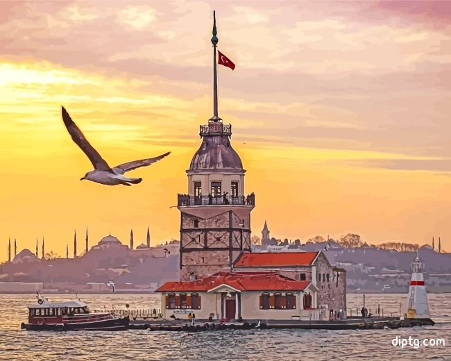 Maiden's Tower Istanbul Paint By Number Painting By Numbers Kits.jpg