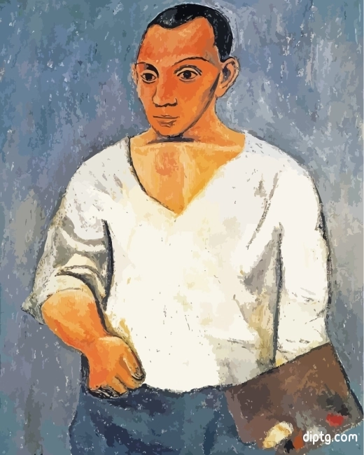 Self Portrait Pablo Picasso Painting By Numbers Kits.jpg