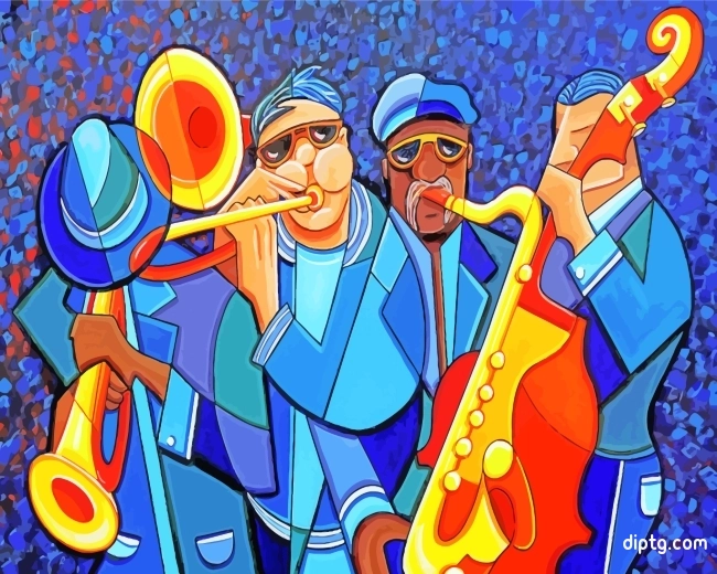 The Jazz Band Music Painting By Numbers Kits.jpg