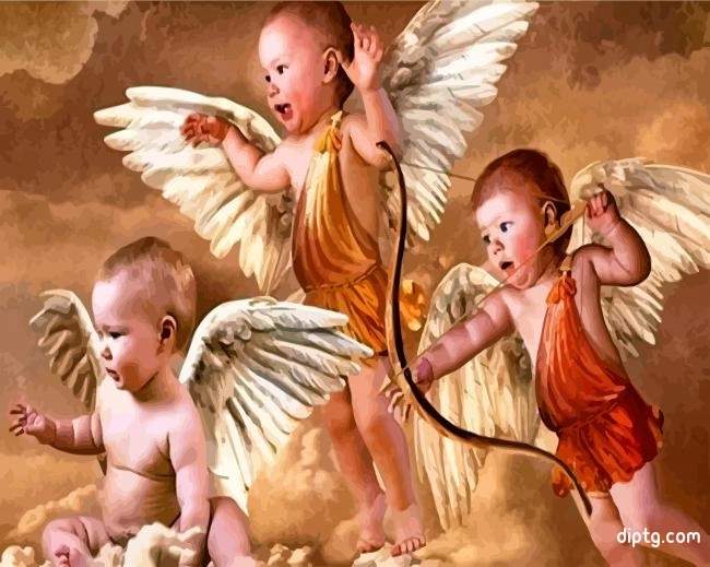 Cherubs Angels Babies Painting By Numbers Kits.jpg