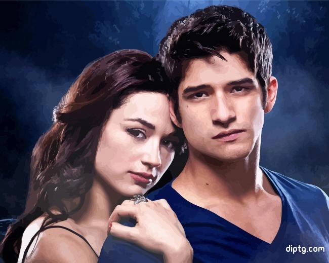 Teen Wolf Allison And Scott Painting By Numbers Kits.jpg