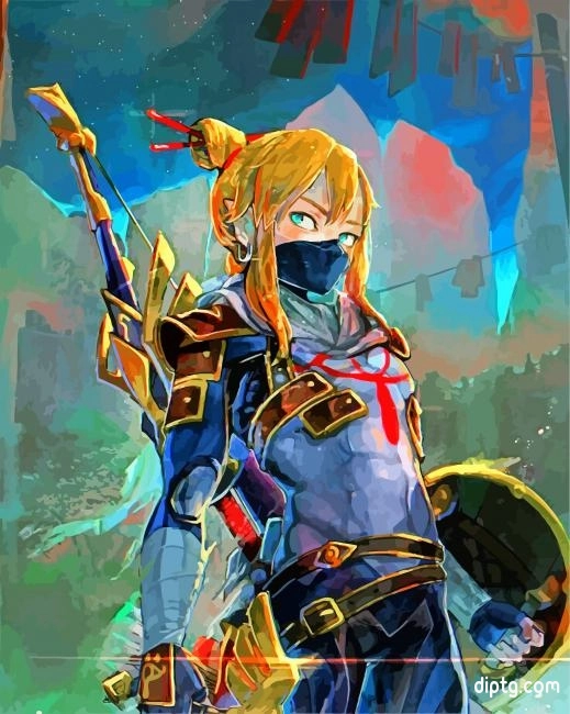 Breath Of The Wild Sheik Painting By Numbers Kits.jpg