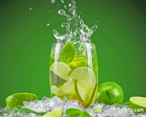 Lime Cocktail Painting By Numbers Kits.jpg