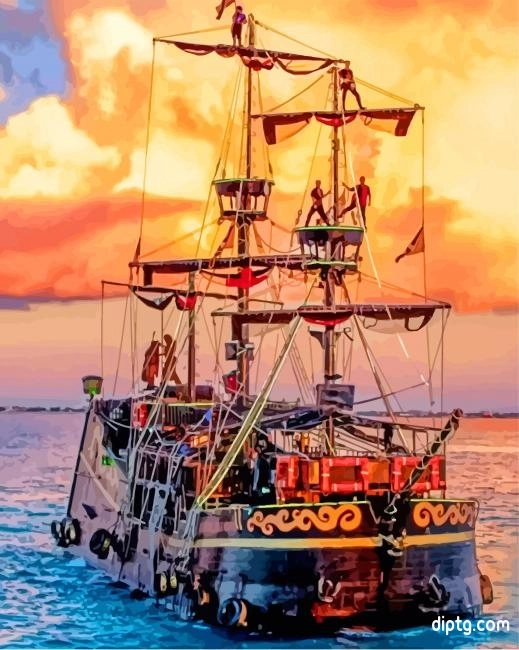 Captain Hook Cancun Mexico Painting By Numbers Kits.jpg