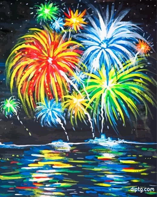 Abstract Fireworks Painting By Numbers Kits.jpg